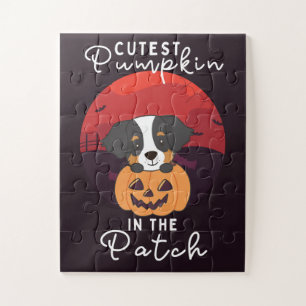 Bernese Mountain Dog Cutest pumpkin in de pleister Legpuzzel
