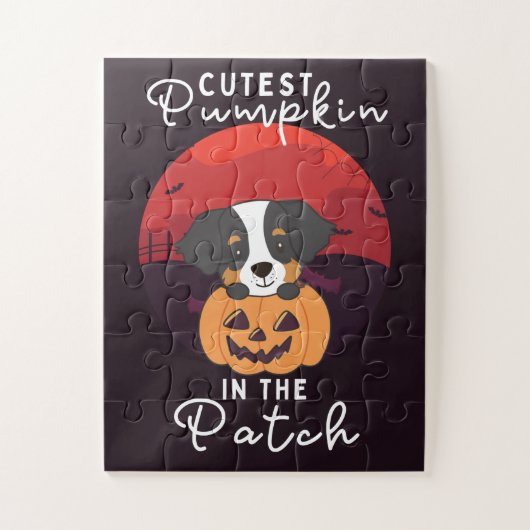 Bernese Mountain Dog Cutest pumpkin in de pleister Legpuzzel (Verticaal)