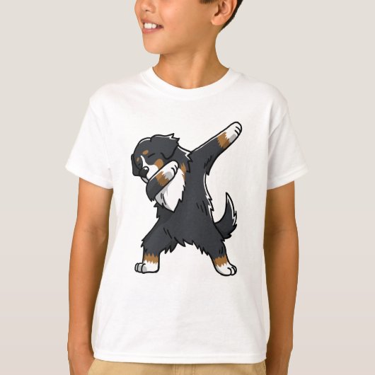 Bernese Mountain Dog Dabbing T-shirt (Voorkant)
