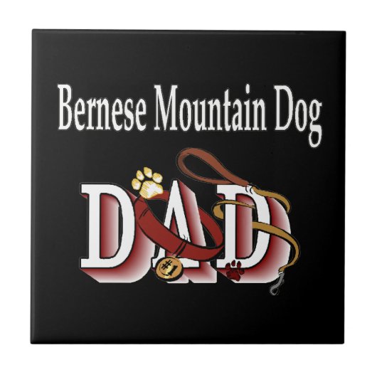 Bernese Mountain Dog Dad Tegeltje (Voorkant)