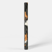 Bernese Mountain Dog Decorative Seamless Pattern iPhone Hoesje (Rechterkant)