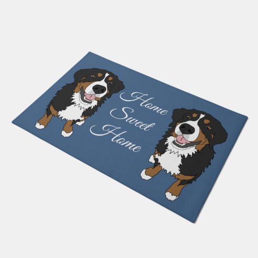 Bernese Mountain Dog Deurmat (Schuin)