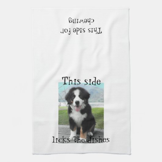 Bernese Mountain Dog Dish-handdoek Theedoek (Verticaal)