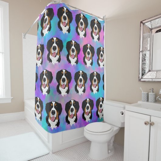 Bernese Mountain Dog Douchegordijn (In situ)