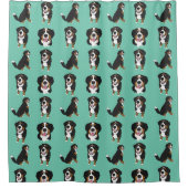 Bernese Mountain Dog Douchegordijn (Voorkant)