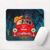 Bernese Mountain Dog Driving Car Scary Halloween Muismat (Met muis)