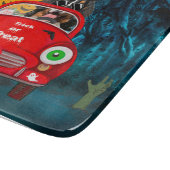 Bernese Mountain Dog Driving Car Scary Halloween Snijplank (Hoek)