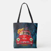 Bernese Mountain Dog Driving Car Scary Halloween Tote Bag (Achterkant)