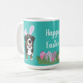 Bernese Mountain Dog Easter Bunny Koffiemok (Voorkant links)