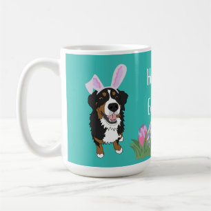 Bernese Mountain Dog Easter Bunny Koffiemok