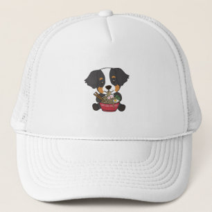 Bernese Mountain Dog Eating Ramen Sweet Kawaii Trucker Pet