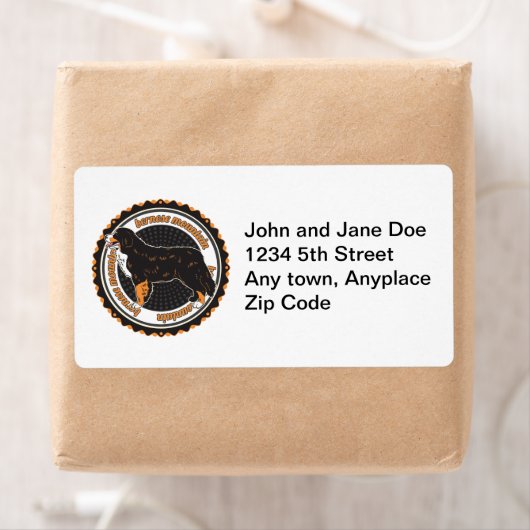 Bernese Mountain Dog Etiket (Insitu)