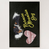 Bernese Mountain Dog Eyes Solid Color 1000 stuks Legpuzzel (Verticaal)