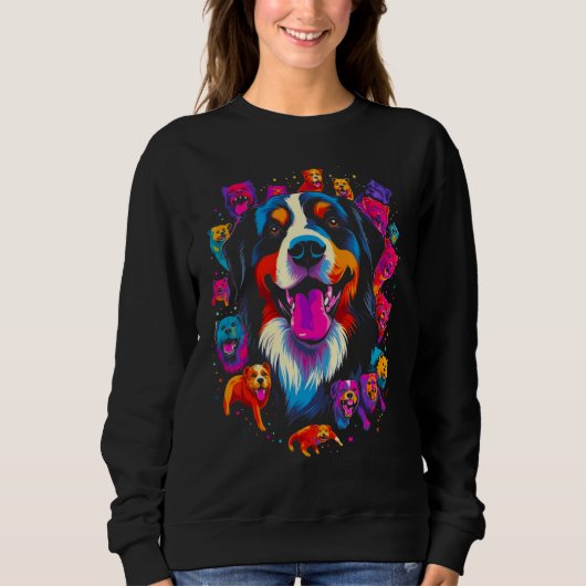 Bernese Mountain Dog Family Trui (Voorkant)