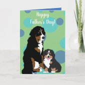 Bernese Mountain Dog Fathers Day Card Kaart (Voorkant)
