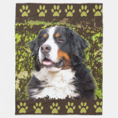 Bernese Mountain Dog fleece deken (Voorkant)