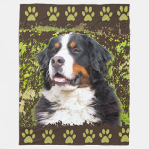 Bernese Mountain Dog fleece deken