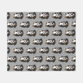 Bernese Mountain Dog Fleece Deken (Voorkant (Horizontaal))