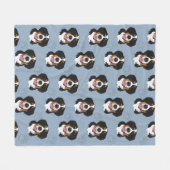 Bernese Mountain Dog Fleece Deken (Voorkant (Horizontaal))