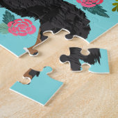 Bernese Mountain Dog  Florals Legpuzzel (Zijkant)
