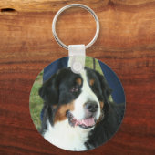Bernese Mountain Dog Foto Sleutelhanger (Achterkant)