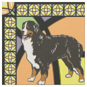 Bernese Mountain dog "gekleurd glas" stof (Close Up)