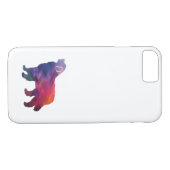 Bernese Mountain Dog Geo Silhouette Paars Case-Mate iPhone Case (Achterkant (Horizontaal))