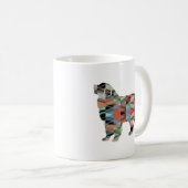 Bernese Mountain Dog Geo Silhouette Pset Koffiemok (Voorkant rechts)