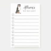 Bernese Mountain Dog gepersonaliseerd om Post- Post-it® Notes (Voorkant)