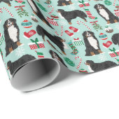 Bernese Mountain Dog Gift wrap Cadeaupapier (Rol Hoek)