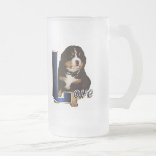 Bernese Mountain Dog Gifts Matglas Bierpul (Rechts)