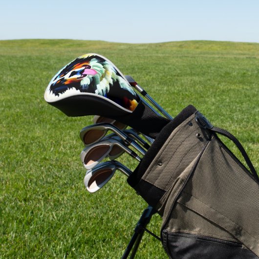 Bernese Mountain Dog Golf Head Hoesje Golfheadcover (Insitu)