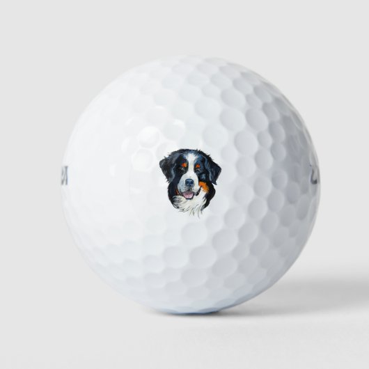 Bernese Mountain Dog Golfballen (Voorkant)