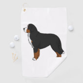 Bernese Mountain Dog Golfhanddoek (Insitu)
