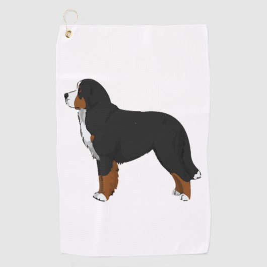 Bernese Mountain Dog Golfhanddoek (Voorkant)