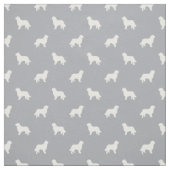 Bernese Mountain Dog grijs silhouette Stof (Swatch)