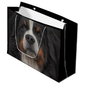 Bernese Mountain Dog Groot Cadeauzakje (Voorkant Gekanteld)