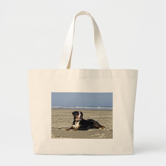 Bernese Mountain Dog Grote Tote Bag (Voorkant)