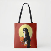Bernese Mountain Dog Halloween Autumn Tote Bag (Voorkant)