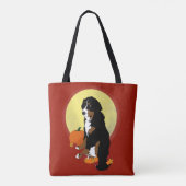 Bernese Mountain Dog Halloween Autumn Tote Bag (Achterkant)
