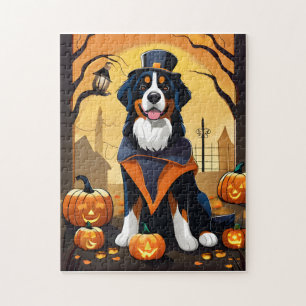 Bernese Mountain Dog Halloween Legpuzzel