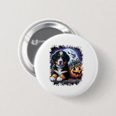 Bernese Mountain Dog Halloween Ronde Button 5,7 Cm (Voorkant /achterkant)