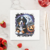 Bernese Mountain Dog Halloween Servet (Insitu)