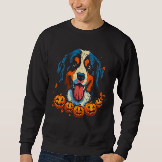 Bernese Mountain Dog Halloween Trui (Voorkant)