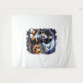 Bernese Mountain Dog Halloween Wandkleed (Voorkant (horizontaal))