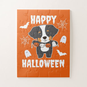 Bernese Mountain Dog Happy Halloween Dog Costume Legpuzzel