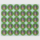 Bernese Mountain Dog Happy Howliday Cadeaupapier (Vlak)