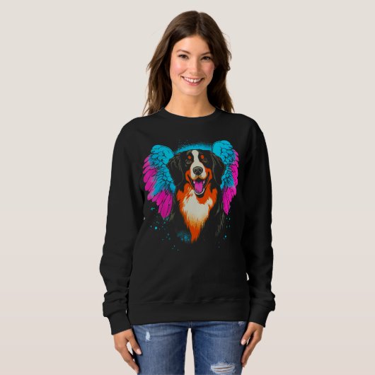 Bernese Mountain Dog Heaven Trui (Voorkant volledig)