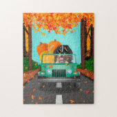 Bernese Mountain Dog Herfst Pumpkin Legpuzzel (Verticaal)