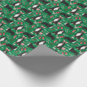 Bernese Mountain Dog Holiday xmas Cadeaupapier (Hoek)